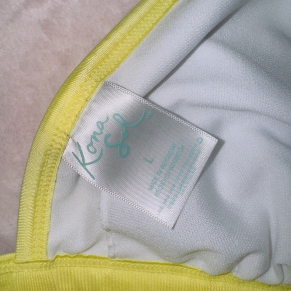 Kona Sol Multicolor Stripe Halter Bikini Top size large - Picture 3 of 4